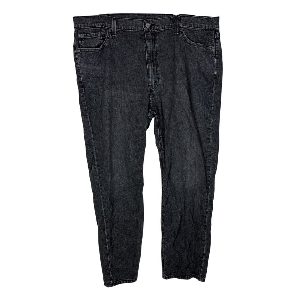 Levi's 541 Jeans Men's 42x32 Black Denim‎ Stretch High-Rise Athletic Tapered Fit